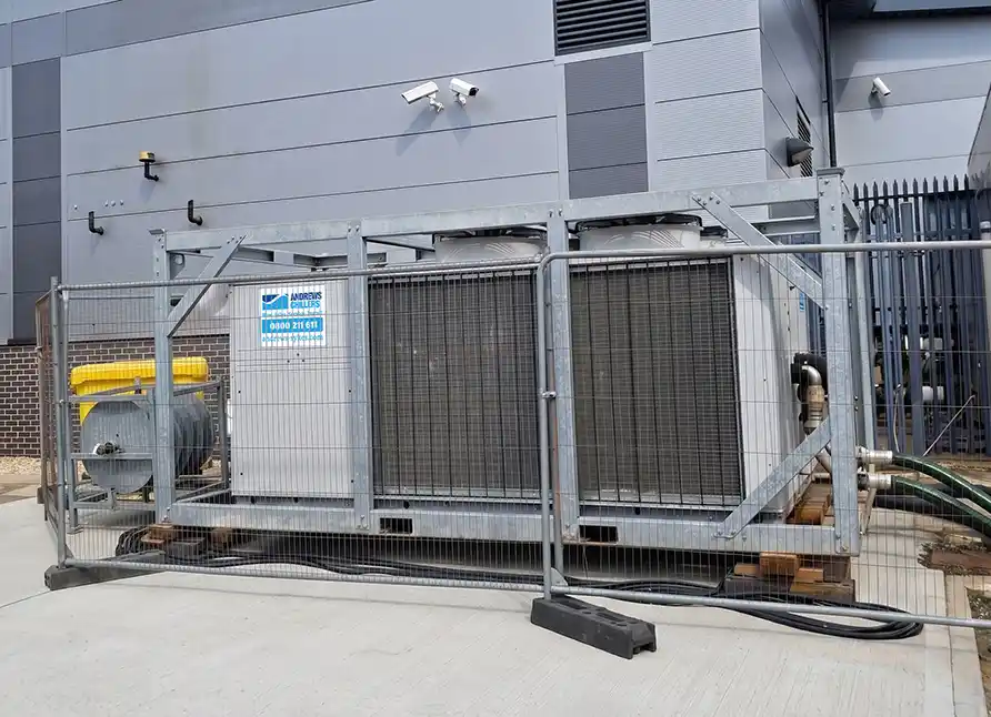 Temporary Chiller Installation at Sterile Services Centre FC250 instaalation for Sterile Centre