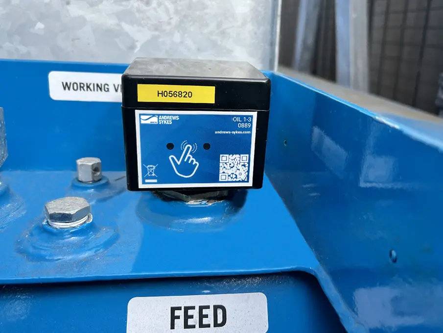 Remote fuel monitoring sensor installed on a fuel tank.