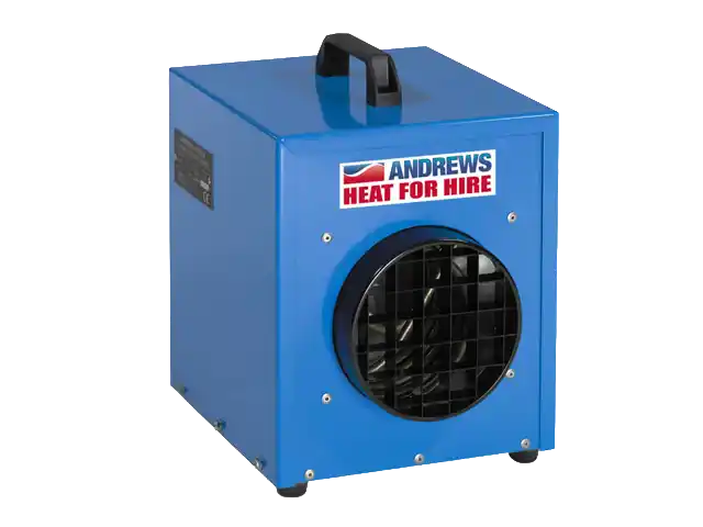 DE25 portable electric heater for small commercial spaces