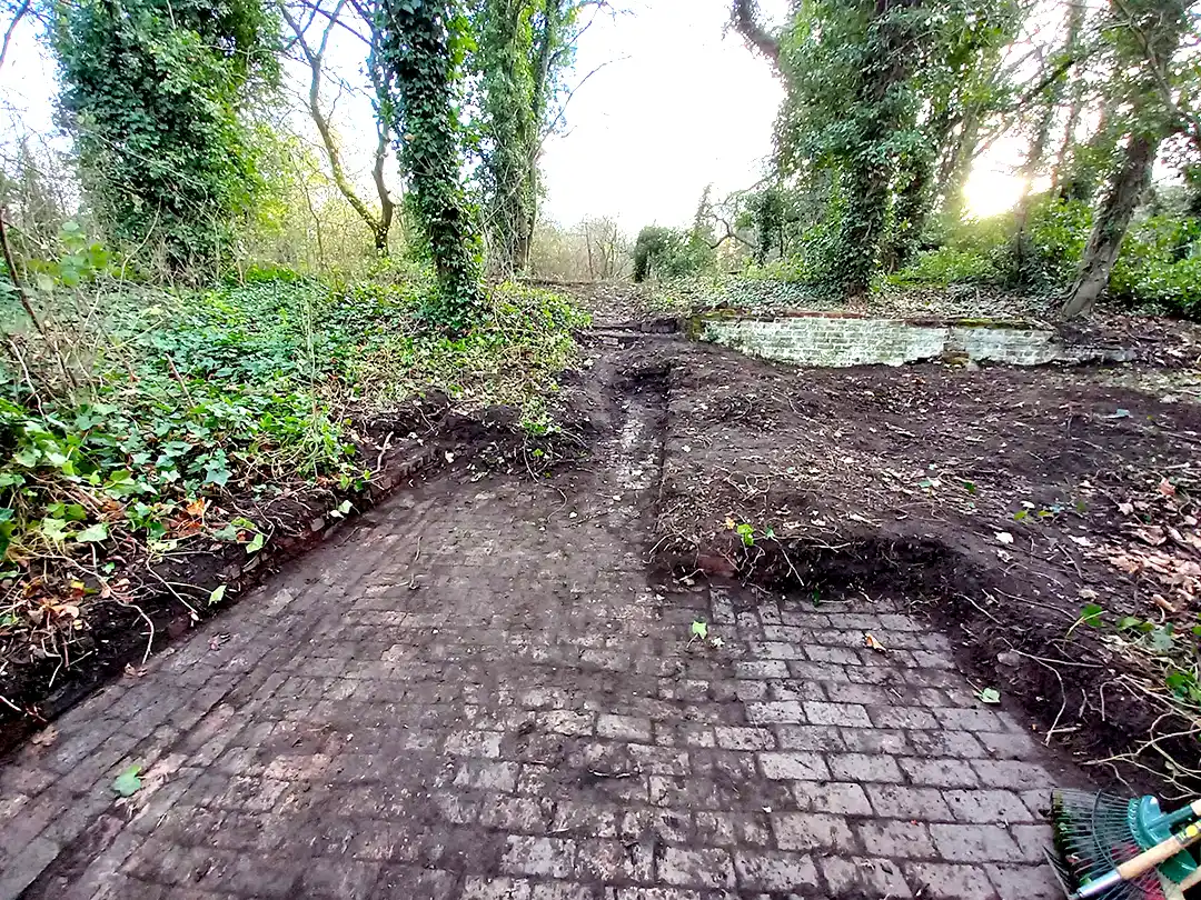 Historic Brick Foundation Discovered