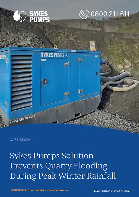 First page of Sykes Pumps Solution Prevents Quarry Flooding During Peak Winter Rainfall