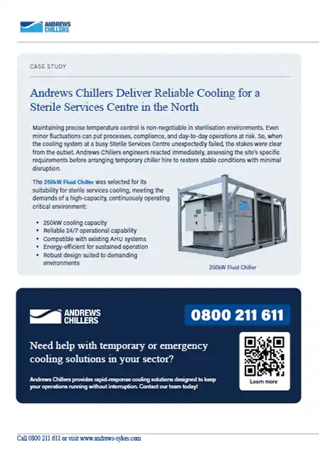 Case Study Second Page Andrews Chillers Keeps Sterile Centre Operating