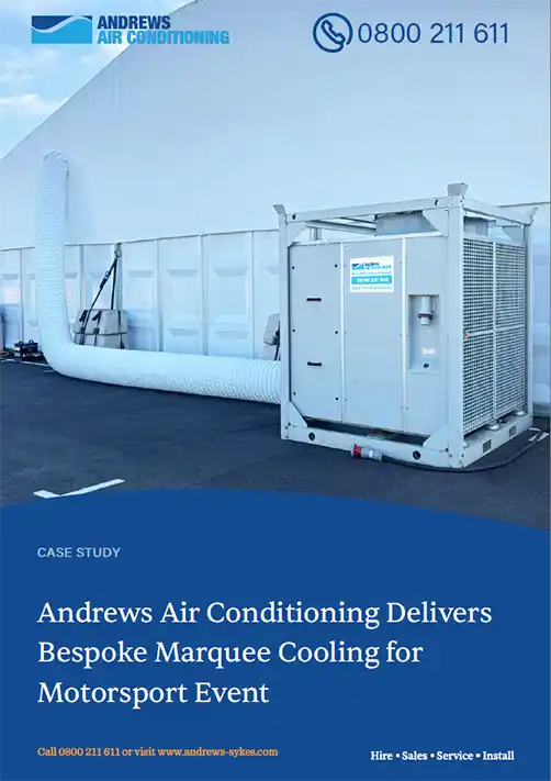1st page - Andrews Air Conditioning Delivers Bespoke Marquee Cooling for Motorsport Event