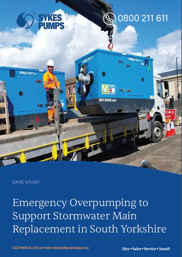 1st page - Emergency Overpumping to Support Stormwater Main Replacement in South Yorkshire 1st page - Emergency Overpumping to Support Stormwater Main Replacement in South Yorkshire